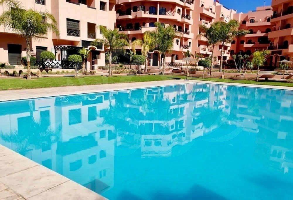 Un Moderne Chic Appartement Vue Sur Piscine Marrakesh Exterior photo